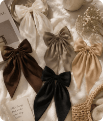 Ribbon Hair Clips